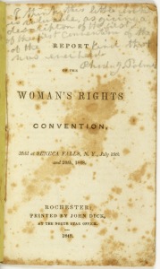 Rhoda J. Palmer kept her copy of Report of the Convention she attended as teen-ager. (Library of Congress)